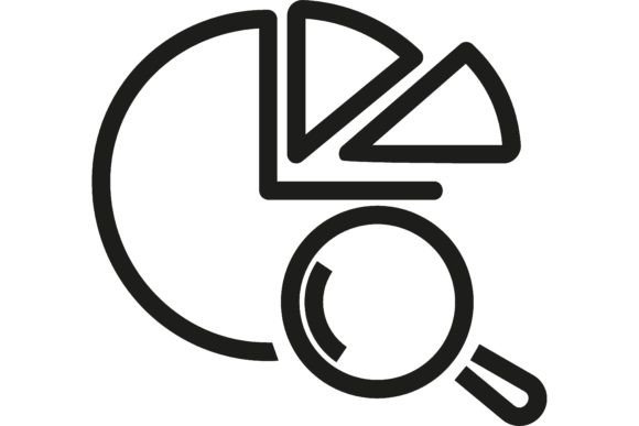 Download Competitive Search Line Icon. Pie Chart, - Premium Bundle