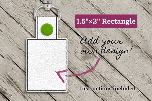 Download Blank Rectangle ITH Key Fob - Rectangle Collection