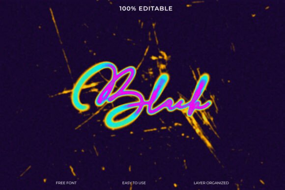Download Blush Neon Text Effect - Premium Resources