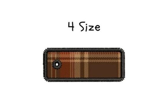 Download Rectangle Key Tag Embroidery Design - Rectangle Collection