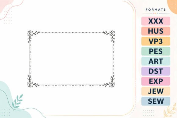 Download Floral Frame Border Rectangle - Rectangle Collection